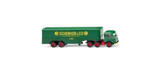 Wiking 51327 - H0 - Mercedes-Benz Koffersattelzug, LPS 333 Schenker